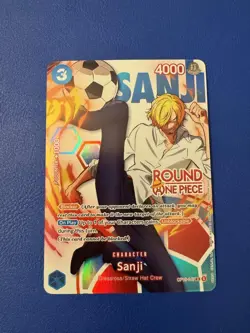 Round 1 Sanji English One Piece Promo OP15-047 In Hand! - Image 1