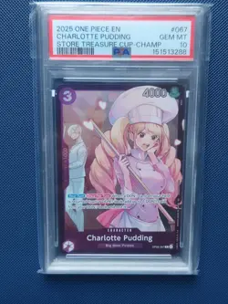 Charlotte Pudding OP08-067 Store Treasure Cup Champion Promo One Piece PSA 10 💎 - Image 2