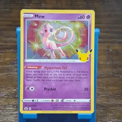 Nintendo Pokemon TCG Mew 60 HP 011/025 Holo Rare Celebrations 25th Eng 2021 - Image 1