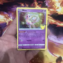 Mew 011/025 - Celebrations 25th - Pokemon TCG Card Holo Rare Pokemon LP (3) - Image 1