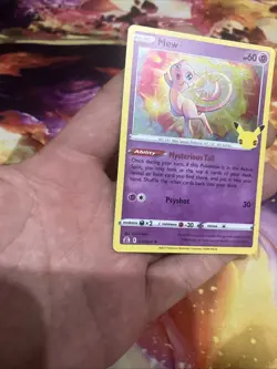 Mew 011/025 - Celebrations 25th - Pokemon TCG Card Holo Rare Pokemon LP (2) - Image 2