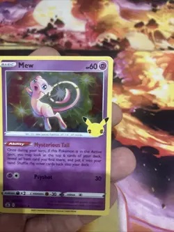 Mew 011/025 - Celebrations 25th - Pokemon TCG Card Holo Rare Pokemon LP (2) - Image 4