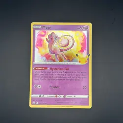 Mew 2021 Pokemon Celebrations 25th Anniversary Holo Rare 011/025 TCG - Image 1