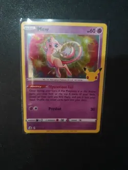 Pokemon TCG Mew 011/025 Celebrations Holo Rare - Image 1