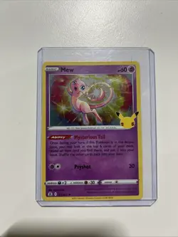Pokemon TCG Mew 011/025 Celebrations Holo Rare Card (#2) - Image 1