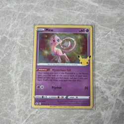 Pokemon TCG Mew Celebrations Holo Card 011/025 Rare - Image 1