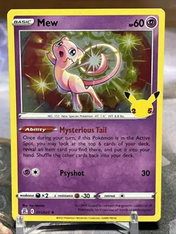 Mew 011/025 Holo Rare - Celebrations - Pokemon TCG - Image 1