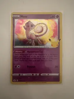 Pokemon TCG Mew Celebrations 011/025 Holo Holo Rare - Image 1