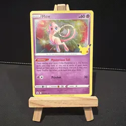 Pokemon TCG Mew Celebrations Holo Foil Card 011/025 Rare - Image 1
