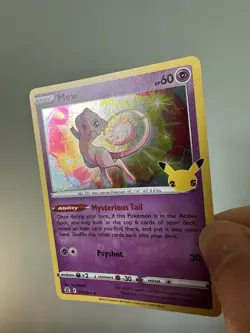 PACK FRESH Mint Holo Rare Celebrations Anniversary Mew 011/025 Pokemon Card TCG - Image 2