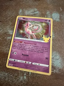 Pokemon TCG Mew Celebrations Holo Card 011/025 Rare - Image 2