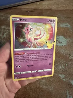 Pokemon TCG Mew Celebrations Holo Card 011/025 Rare - Image 4