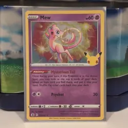 Pokemon Mew TCG Holo Rare Card Celebrations 011/025 - Image 1