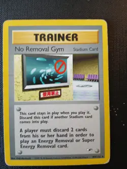 No Removal Gym Gym Heroes 103/132 Old Rare Trainer Pokemon Card 1999 2000 - Image 1