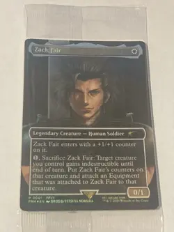Sealed Zack Fair Promo Card Magic the Gathering MTG (FF7 Rebirth Switch 2 Bonus) - Image 1