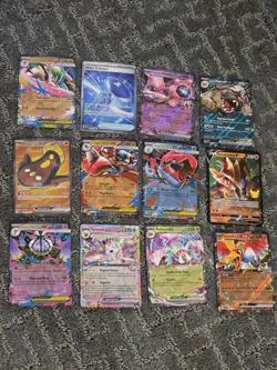 Pokemon 12 Card Lot Of Ex ,full Art Lot #7J - Image 1