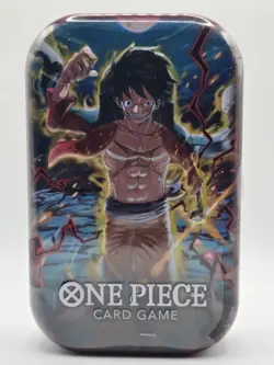 One Piece Card Game Tin Pack Set Vol. 1 Luffy Sealed New Bandai English - Image 1