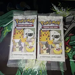 Pokemon TCG 25th Anniversary Promo Pack Lot 2 Packs 3 Cards Each - Image 1