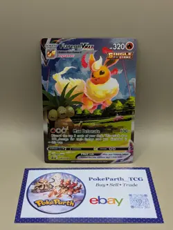 Flareon VMAX Swsh180 Swsh: Sword & Shield Promo Cards Holo NM - Image 3
