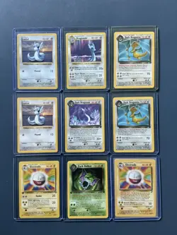 Dratini Dragonair Dragonite Lot! + 1st edition Electrode & Golbat! Vintage Cards - Image 1