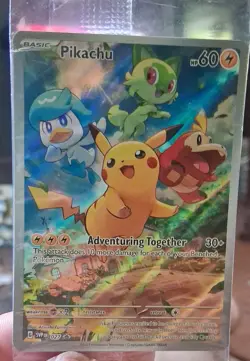 Pikachu 027 Sv: Scarlet & Violet Promo Cards Holo Factory Sealed - Image 1