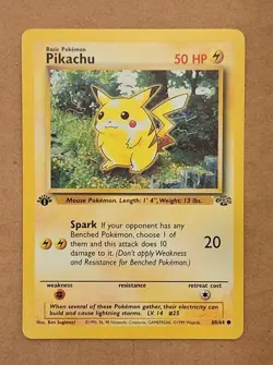 Pokemon TCG Pikachu 1999 Jungle 60/64 1st Edition Near Mint NM - Image 1