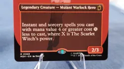 The Scarlet Witch | 368 | Borderless Regular | R | Marvel Super Heroes | MTG - Image 3