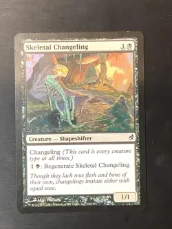 Skeletal Changeling 140 Common Lorwyn Magic: The Gathering Lightly Played - Image 1