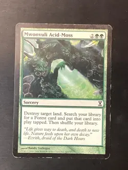 Mwonvuli Acid-Moss 207 Common Time Spiral Magic: The Gathering Lightly Played - Image 1