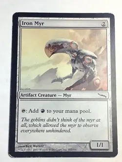 Iron Myr 187 Common Mirrodin Magic: The Gathering Lightly Played - Image 1