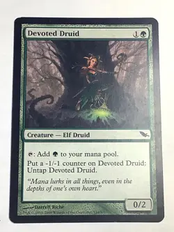 Devoted Druid 110 Common Shadowmoor Magic: The Gathering Lightly Played - Image 1
