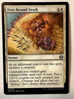 Duty Beyond Death 10 Uncommon Tarkir: Dragonstorm Magic: The Gathering Near Mint - Image 1