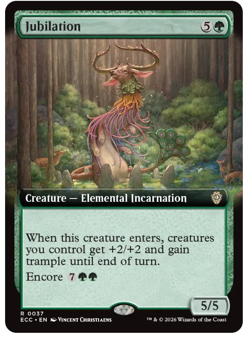 Jubilation - Extended Art Commander: Lorwyn Eclipsed MTG - Image 1