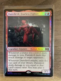 Daredevil, Fearless Fighter 0685 Foil R MTG Commander: Marvel Super Heroes NM - Image 1