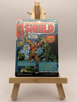 MAGIC THE GATHERING MTG NICK FURY AGENT OF SHIELD COMIC COVER FOIL 0389 MARVEL - Image 1