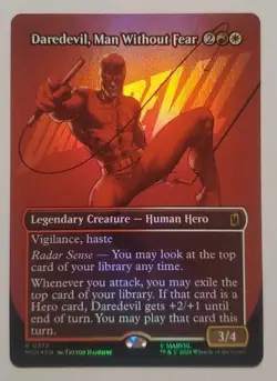 MTG: Daredevil, Man Without Fear (Borderless) (0372) Marvel Super Heroes Foil - Image 1