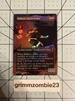 Bullseye, Death Dealer - 325 - MTG: Marvel Super Heroes - Borderless - FOIL - Image 1