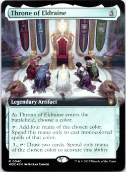 Throne of Eldraine (Extended Art) (Foil) Commander: Wilds of Eldraine, 40 NM - Image 1