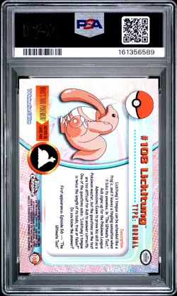 Lickitung 108 Topps Chrome T.V. Pokemon PSA 5 - Image 2