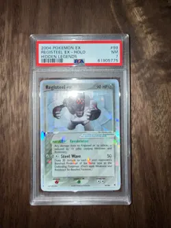 PSA 7 2004 POKEMON EX HIDDEN LEGENDS #99 REGISTEEL EX-HOLO - Image 1