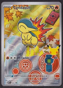 Cyndaquil 047 Promo ME: Mega Evolution Promo Pokemon Holo Near Mint - Image 1