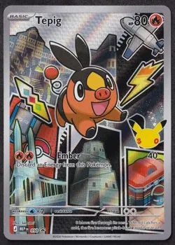 Tepig 050 Promo ME: Mega Evolution Promo Pokemon Holo Near Mint - Image 1