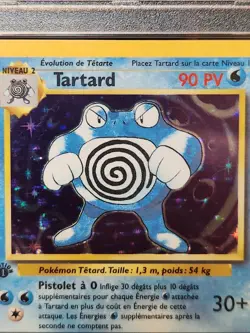 Pokemon TCG 1st Edition Base FRENCH Holo TARTARD Poliwrath PSA 6 - 13/102 - NM - Image 3