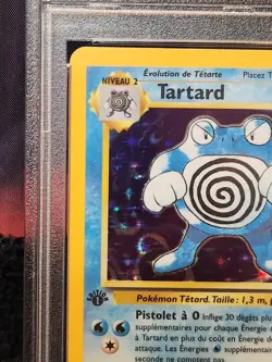 Pokemon TCG 1st Edition Base FRENCH Holo TARTARD Poliwrath PSA 6 - 13/102 - NM - Image 4