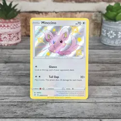 Minccino SV093/SV122 Shiny Holo Rare Shining Fates Shiny Vault Pokemon Card NM/M - Image 1