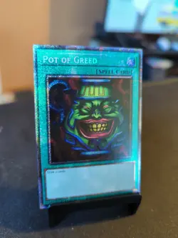 Yu-Gi-Oh! TCG Pot of Greed MP25-EN050 1st Edition Starlight Rare NM - Image 3