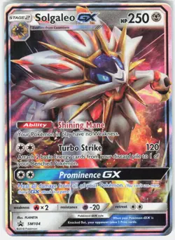 Solgaleo GX - SM104 Holo Promo Sun & Moon Promo Pokemon Near Mint - Image 1
