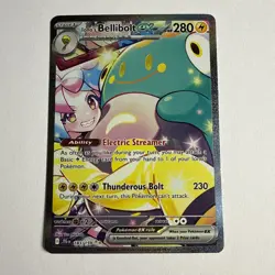 Iono's Bellibolt ex 183/159 Sv09: Journey Together Pokemon SIR NM - Image 2