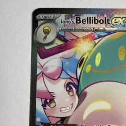 Iono's Bellibolt ex 183/159 Sv09: Journey Together Pokemon SIR NM - Image 3