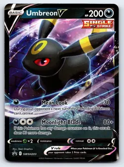 Umbreon V SWSH203 Holo Promo Sword & Shield Promo Pokemon Near Mint - Image 1